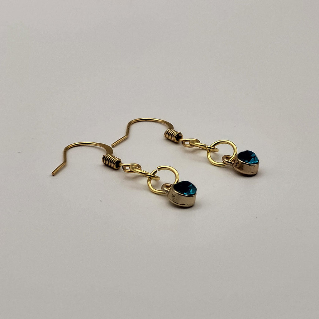 Ocean Mist Drop - 18k Gold Plated Drop Earrings