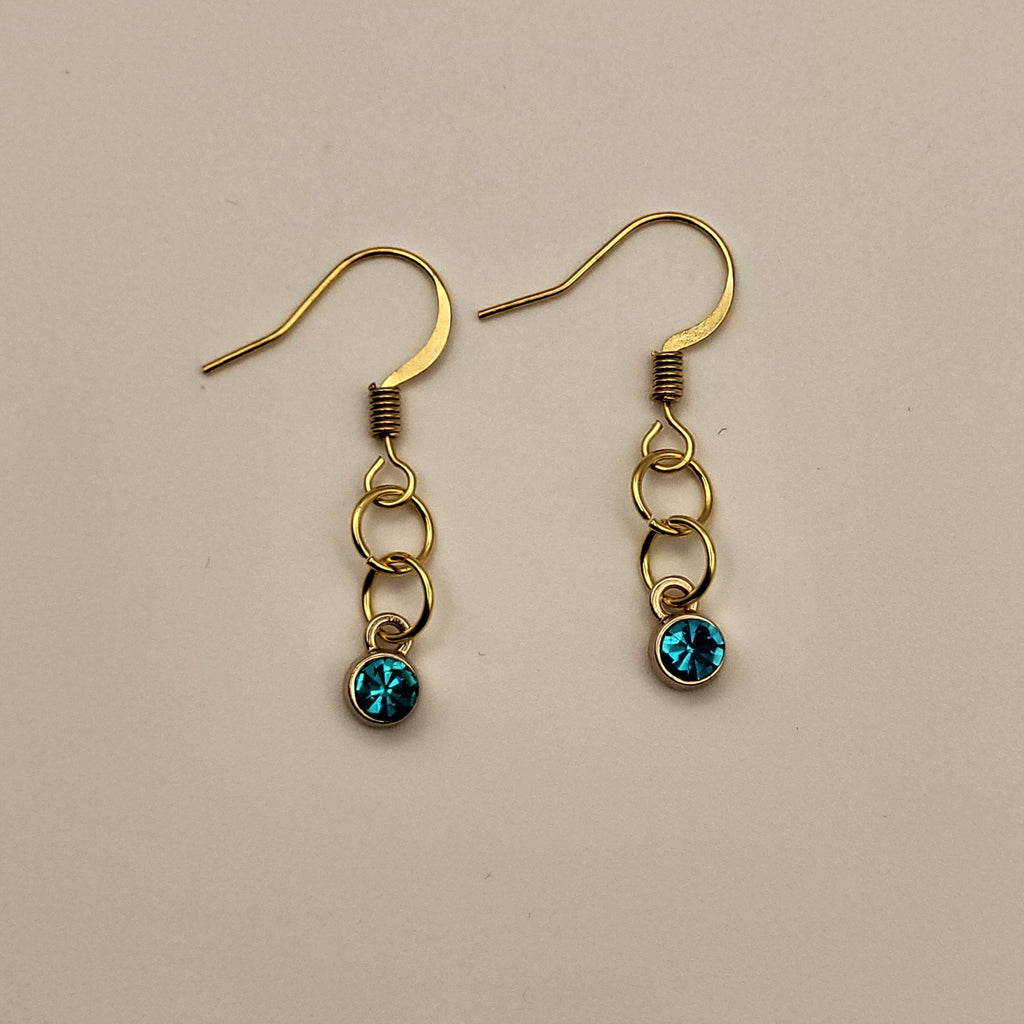 Ocean Mist Drop - 18k Gold Plated Drop Earrings