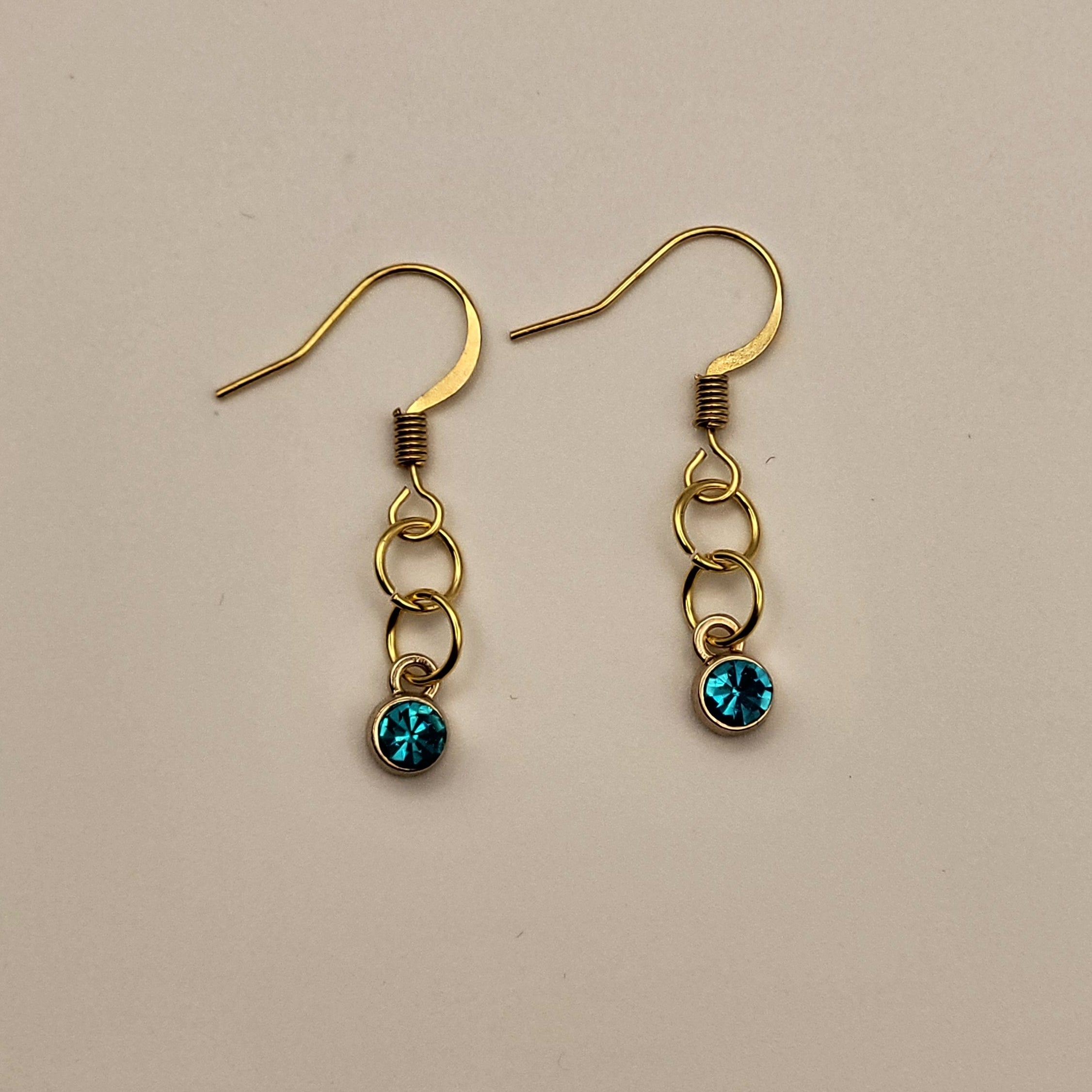 Ocean Mist Drop - 18k Gold Plated Drop Earrings