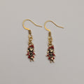 Storybook Red - 18k Gold Plated Drop Earrings