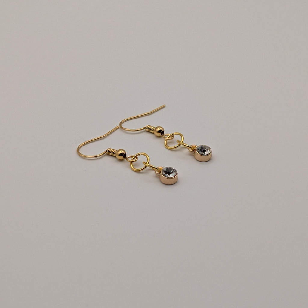 Arctic Ice Drop - 18k Gold Plated Drop Earrings