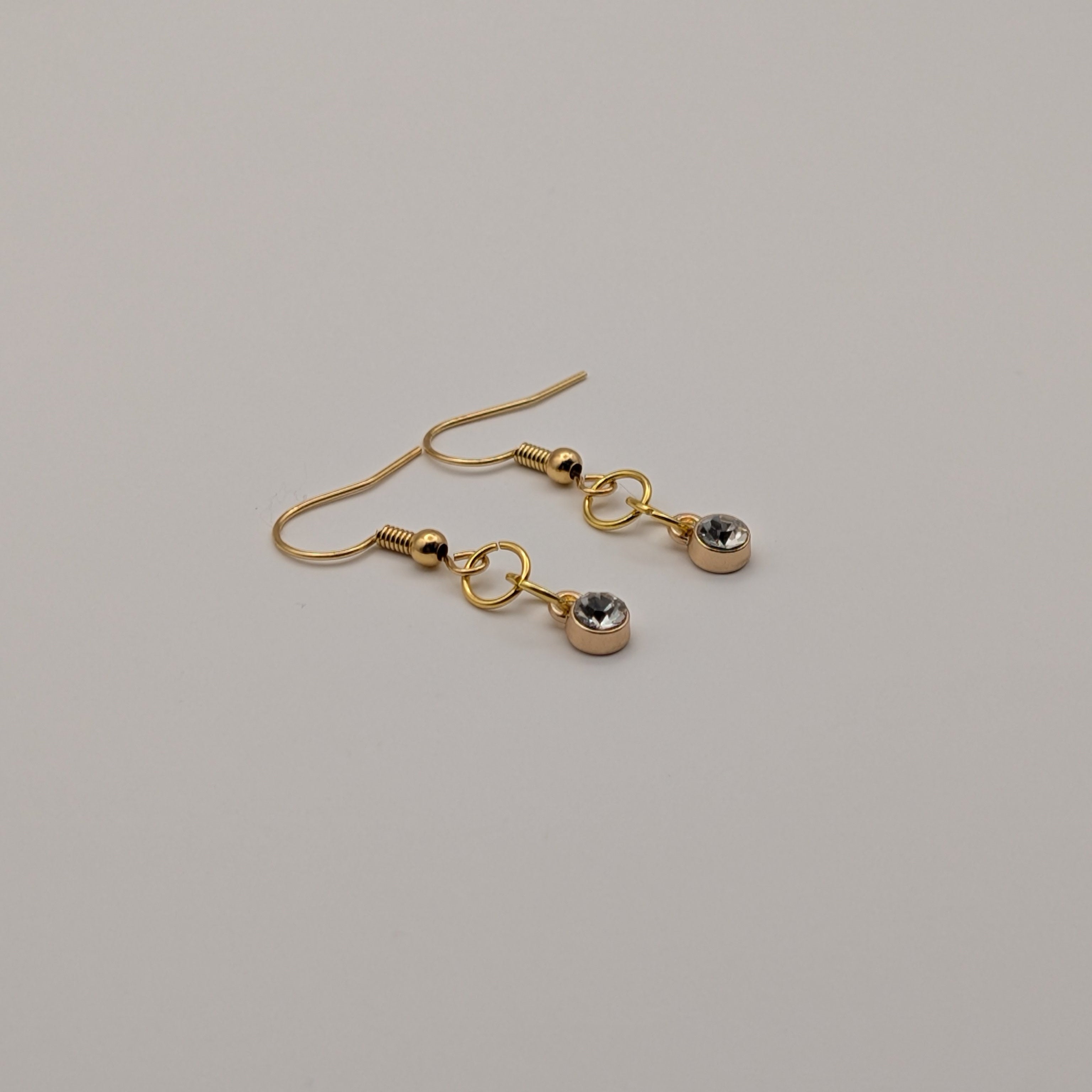 Arctic Ice Drop - 18k Gold Plated Drop Earrings