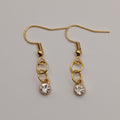 Arctic Ice Drop - 18k Gold Plated Drop Earrings