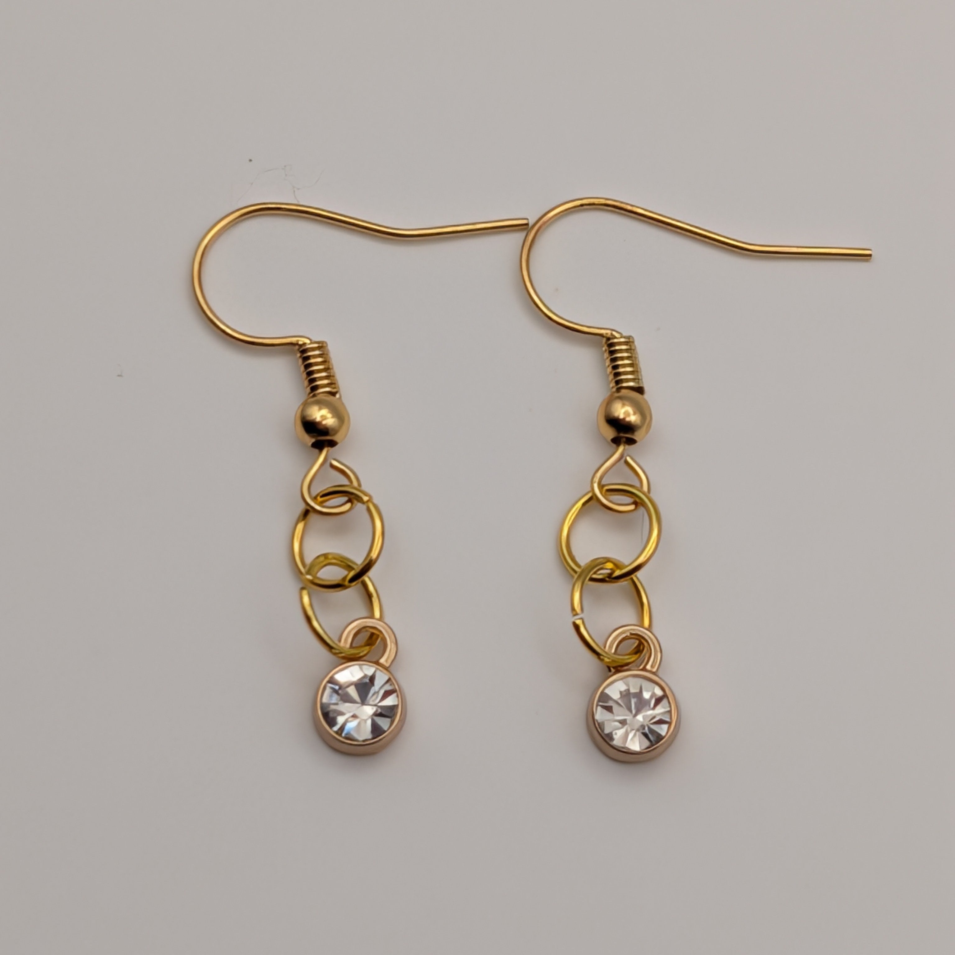 Arctic Ice Drop - 18k Gold Plated Drop Earrings