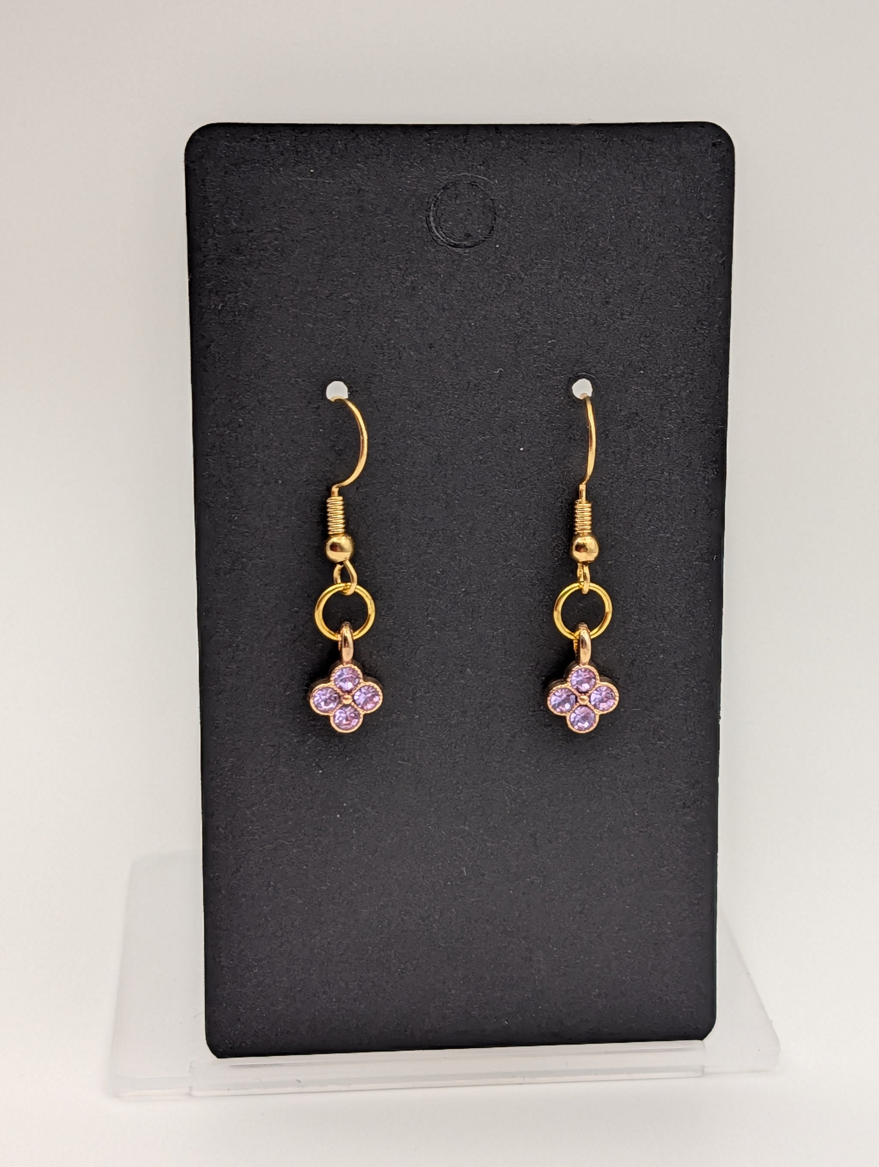 The Lilac Luxe Drops: 18k Gold Plated Drop Earrings