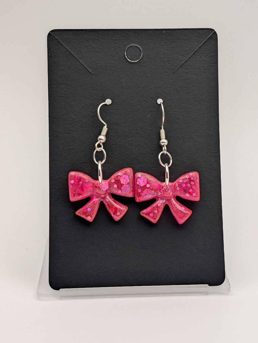 Hot Girl Summer Bows - Silver Plated Drop Earrings