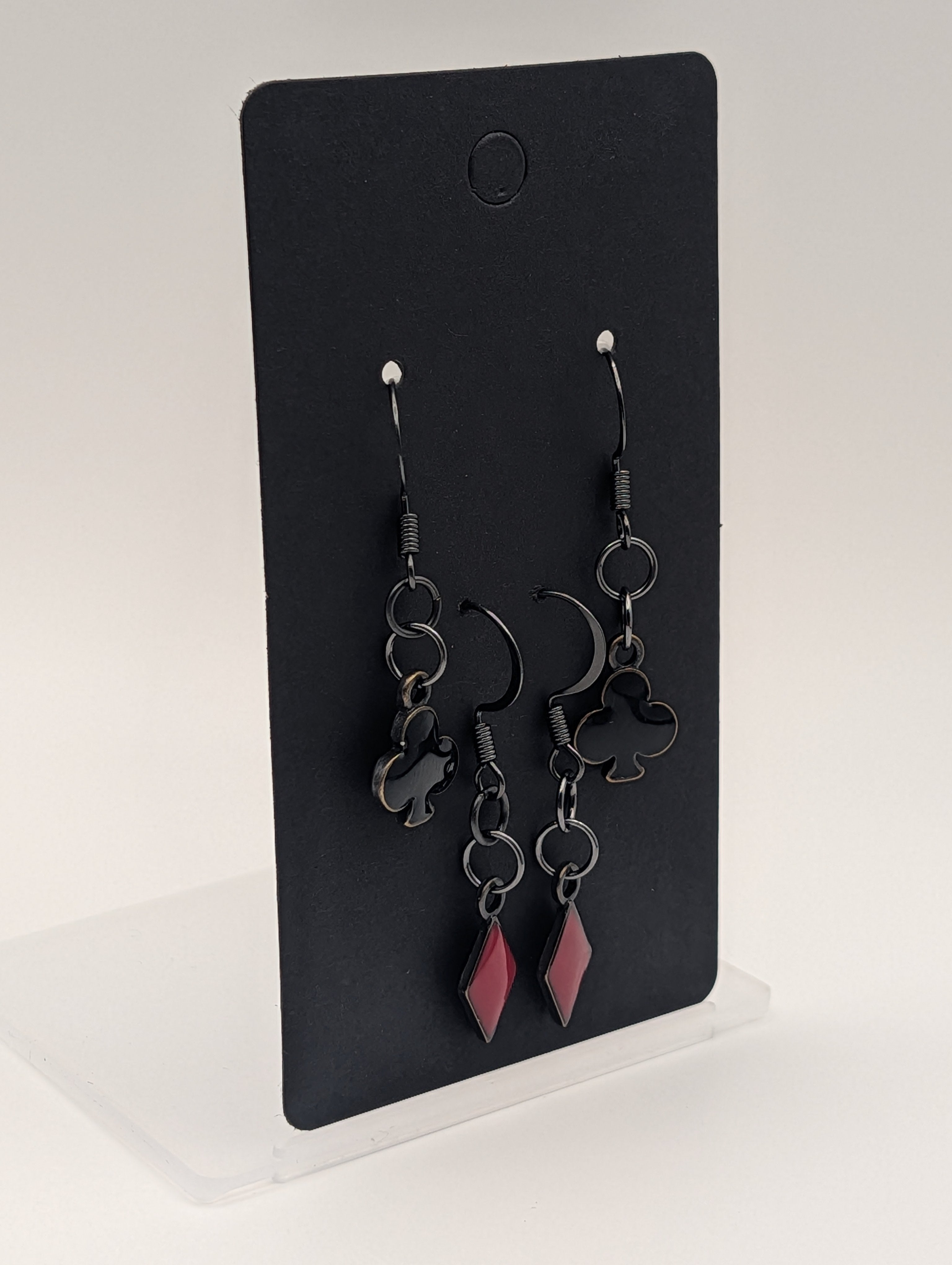 The High Stakes Drops: Black Finished Drop Earrings