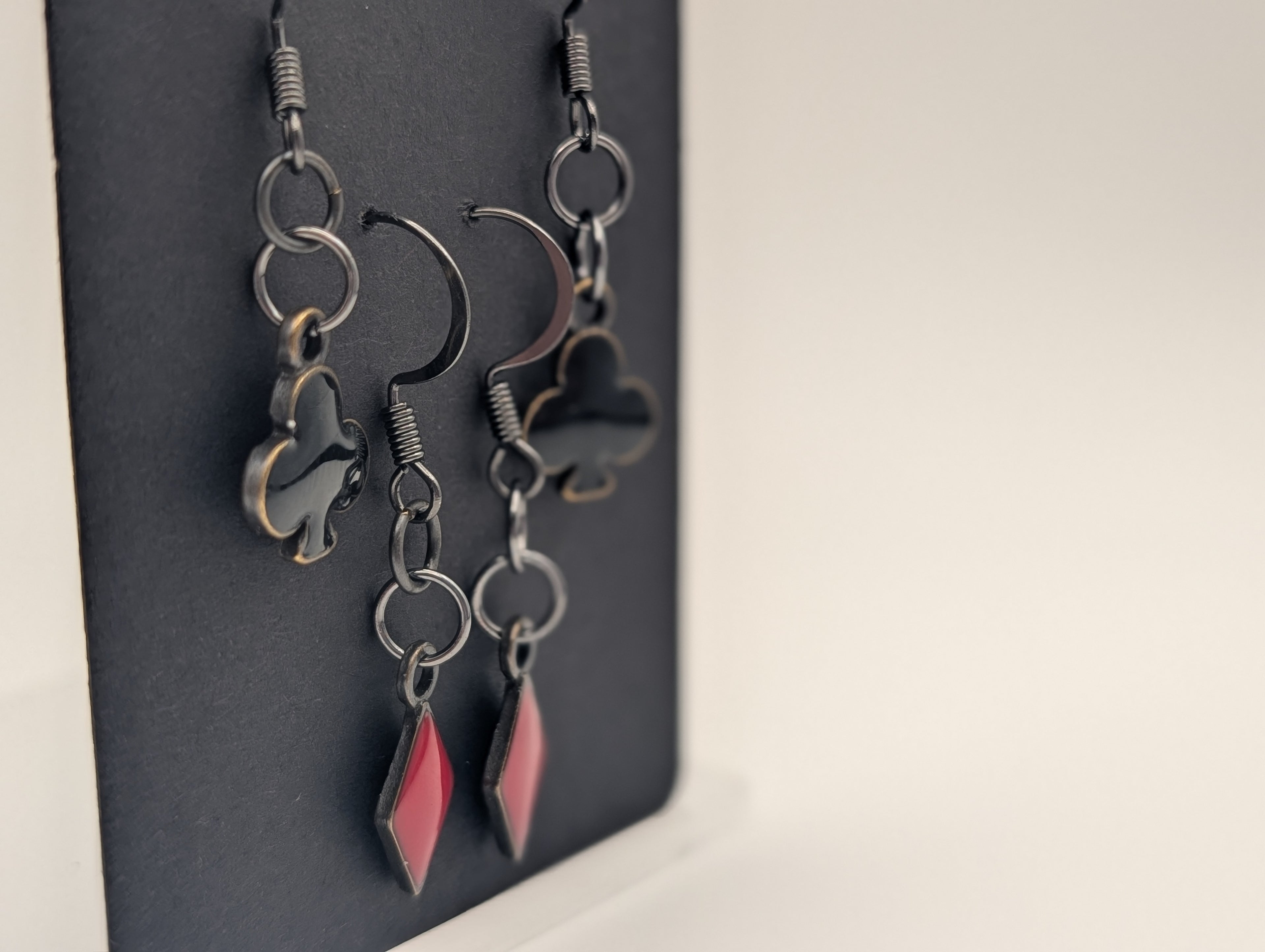 The High Stakes Drops: Black Finished Drop Earrings