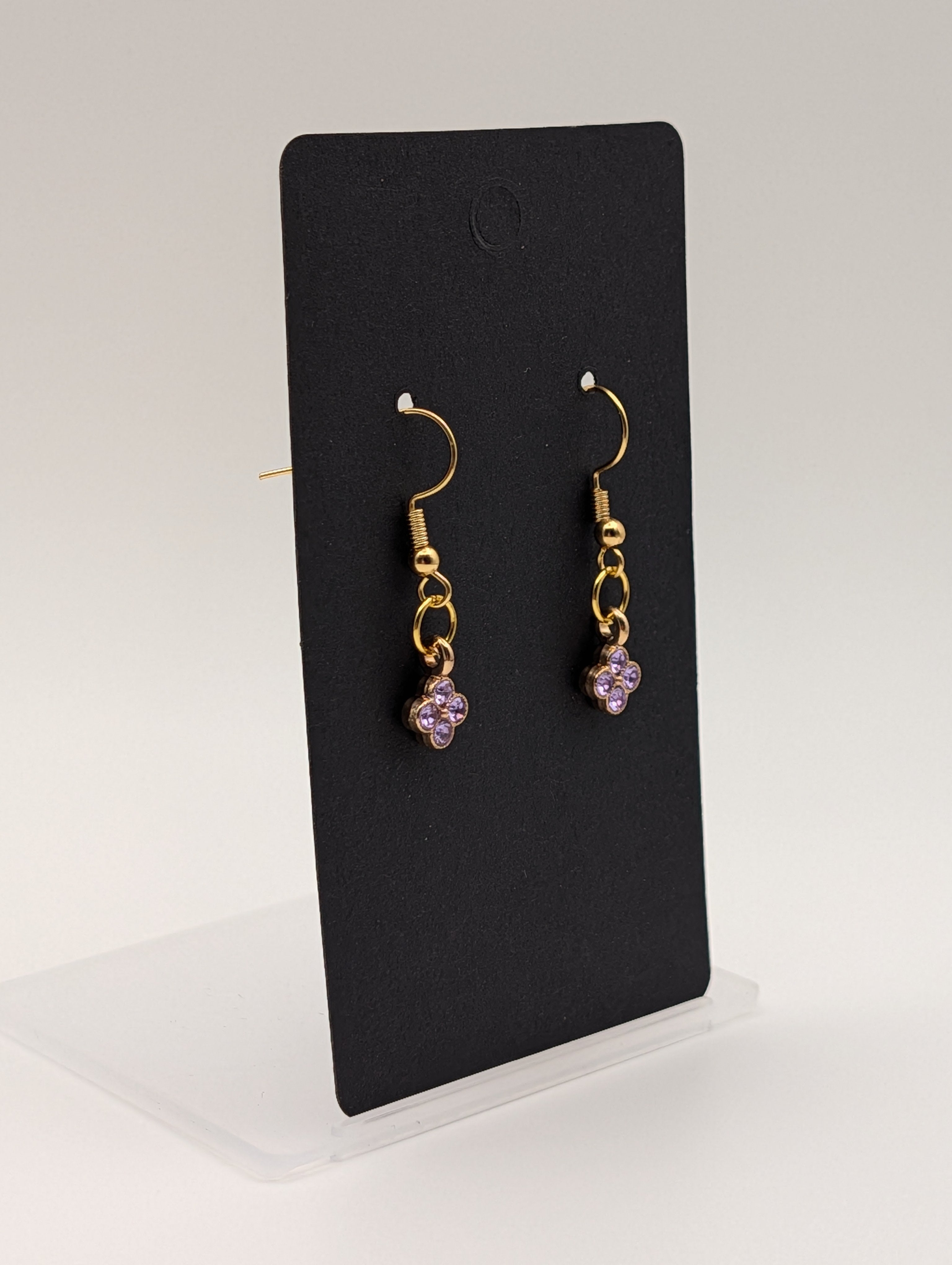 The Lilac Luxe Drops: 18k Gold Plated Drop Earrings