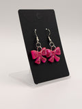 Hot Girl Summer Bows - Silver Plated Drop Earrings