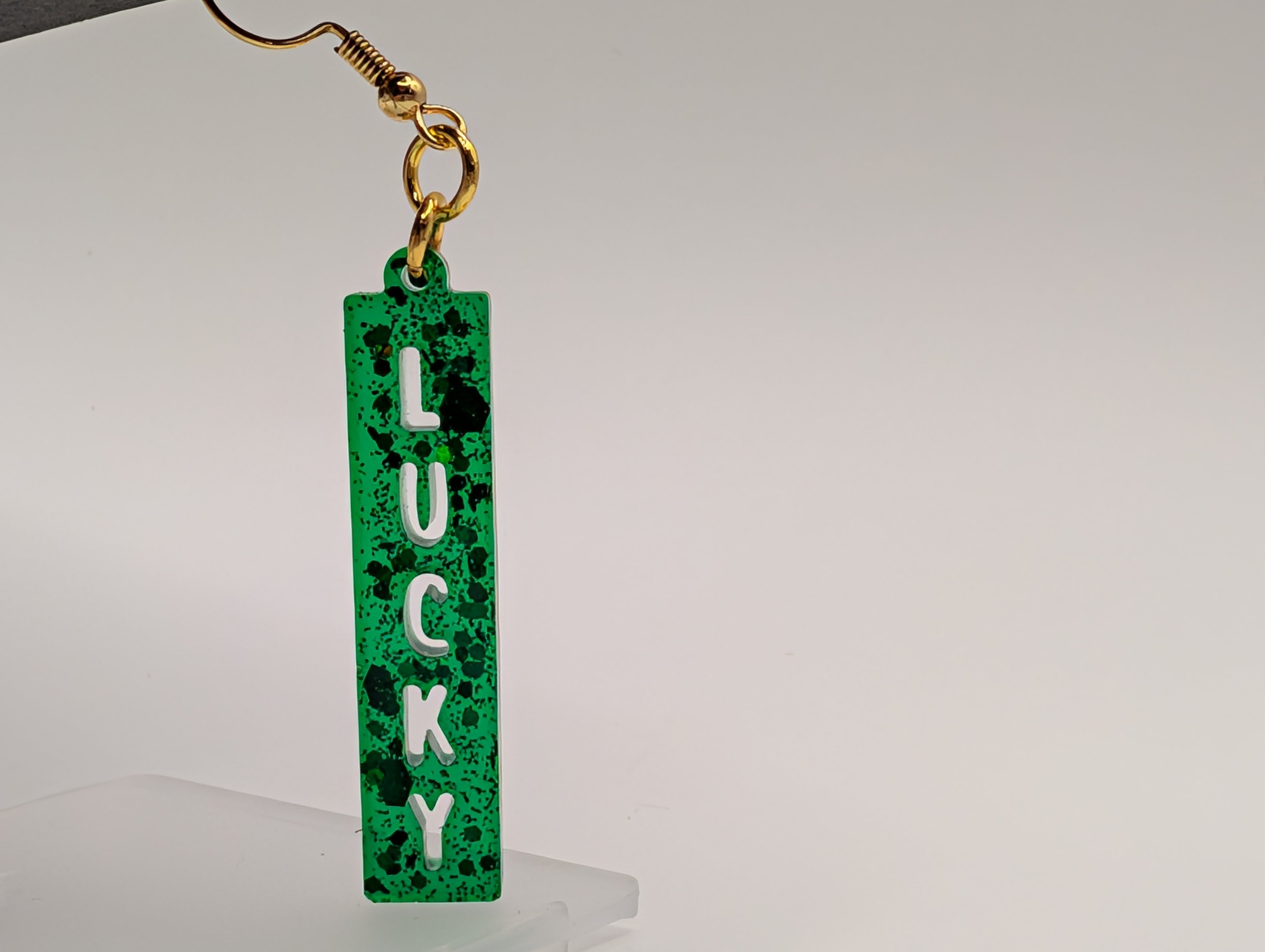 Luck of the Irish - 18k Gold Plated Lucky Drop Earrings