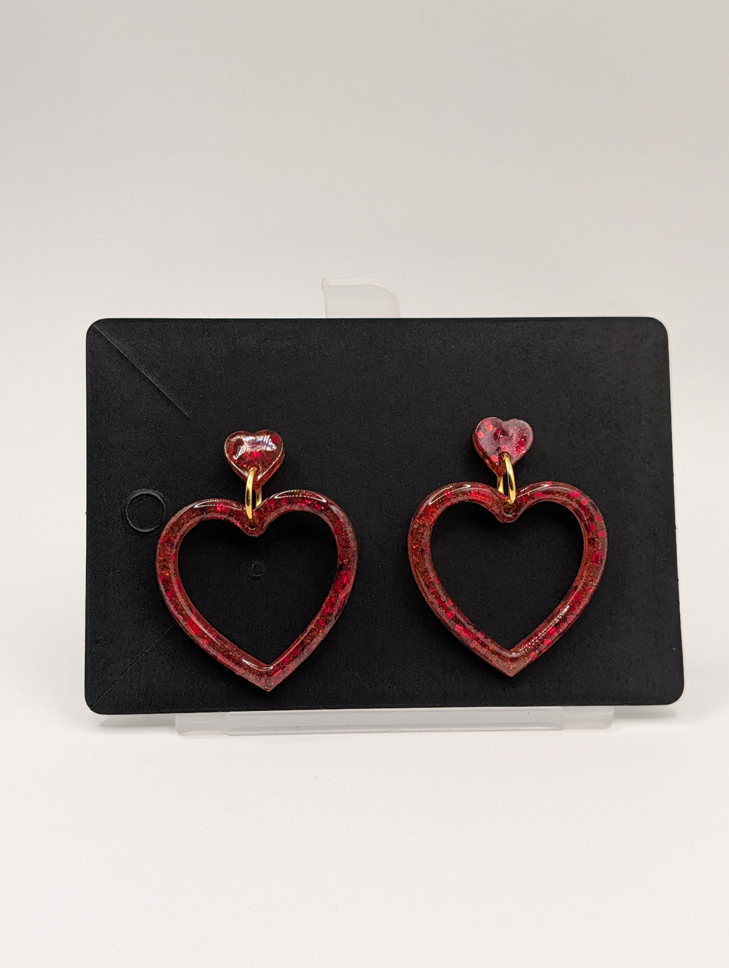 Eternal Ember - 18k Gold Plated Valentine's Day Drop Earrings