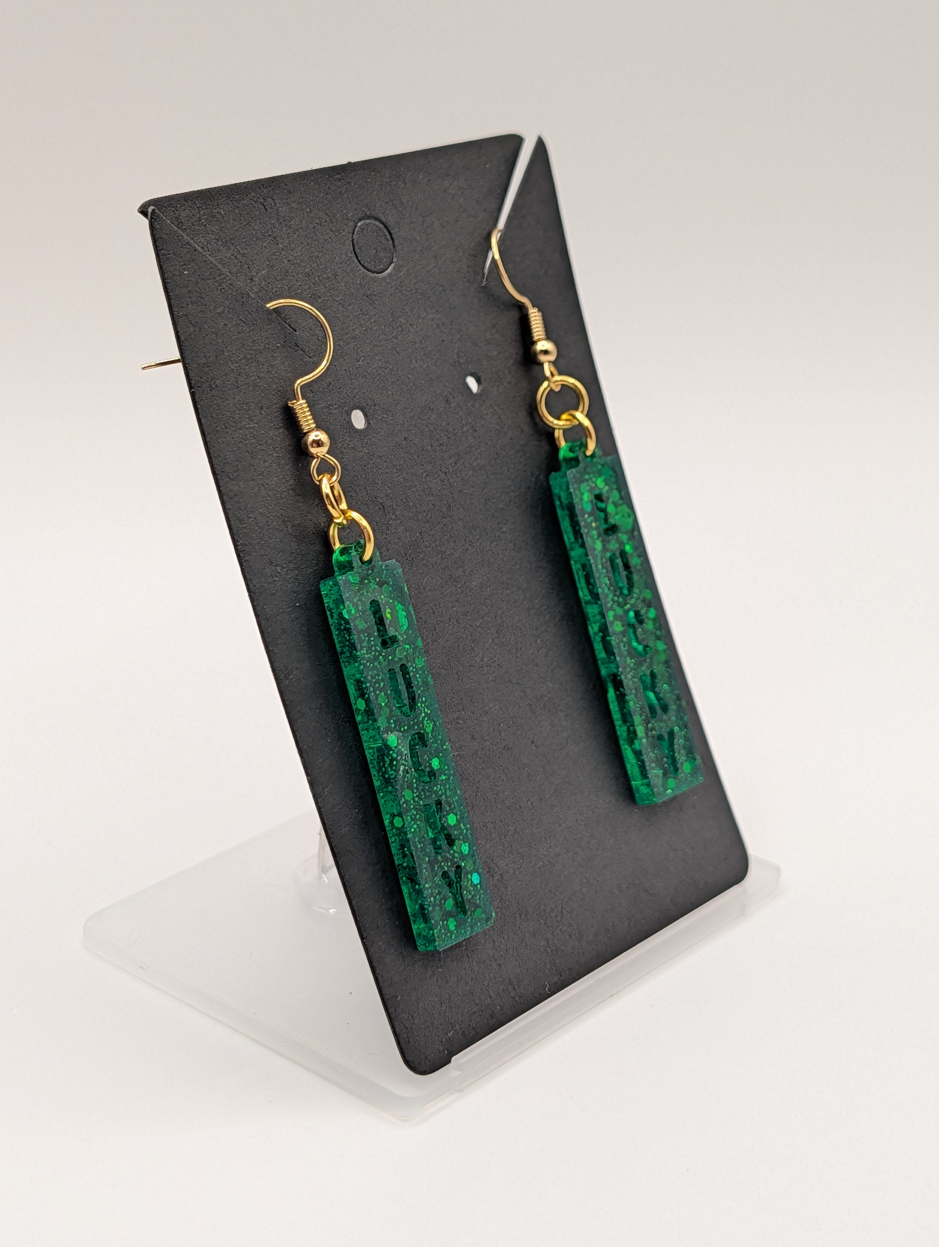 Luck of the Irish - 18k Gold Plated Lucky Drop Earrings