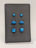 Geometric Prism Set - Stainless Steel Resin Stud Earring Set
