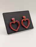 Eternal Ember - 18k Gold Plated Valentine's Day Drop Earrings
