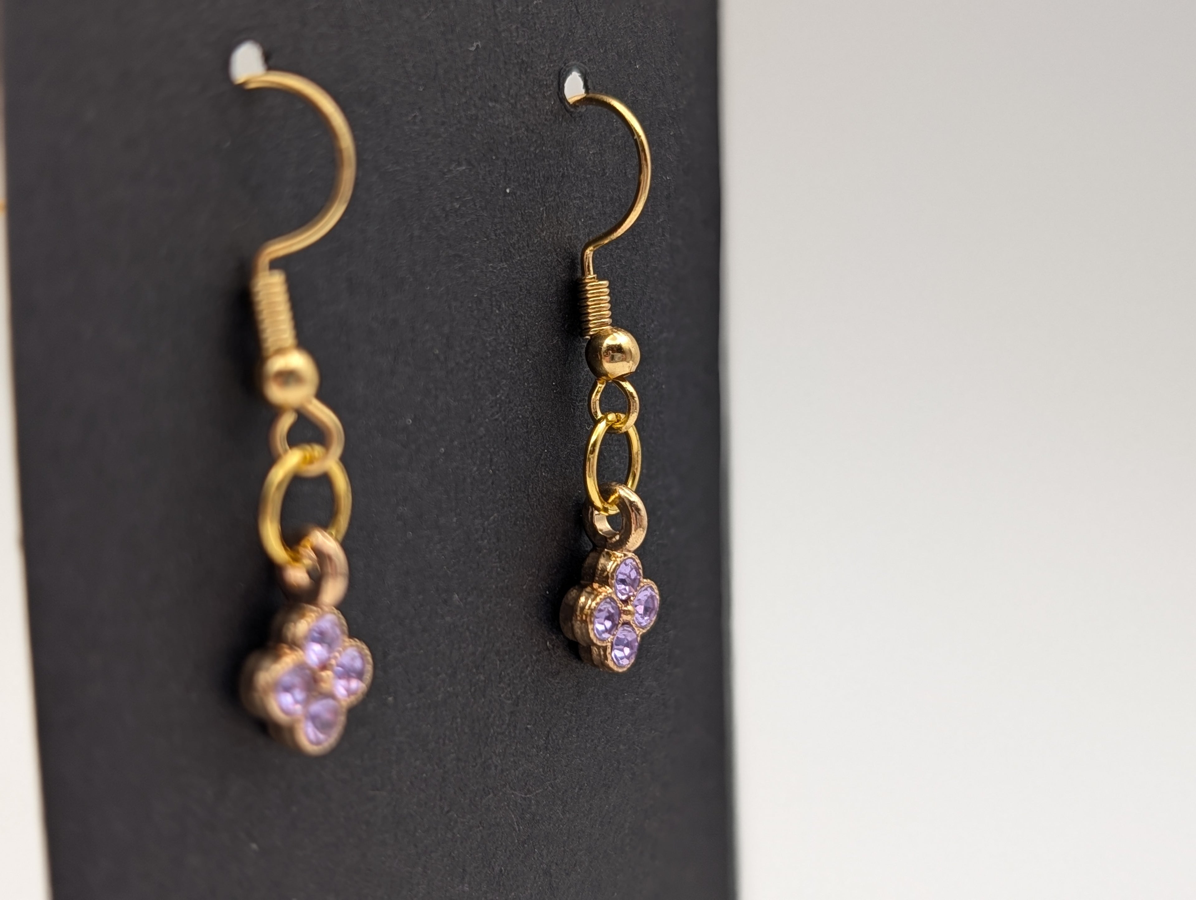 The Lilac Luxe Drops: 18k Gold Plated Drop Earrings