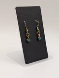 The Azure Clover Drops: 18k Gold Plated Drop Earrings