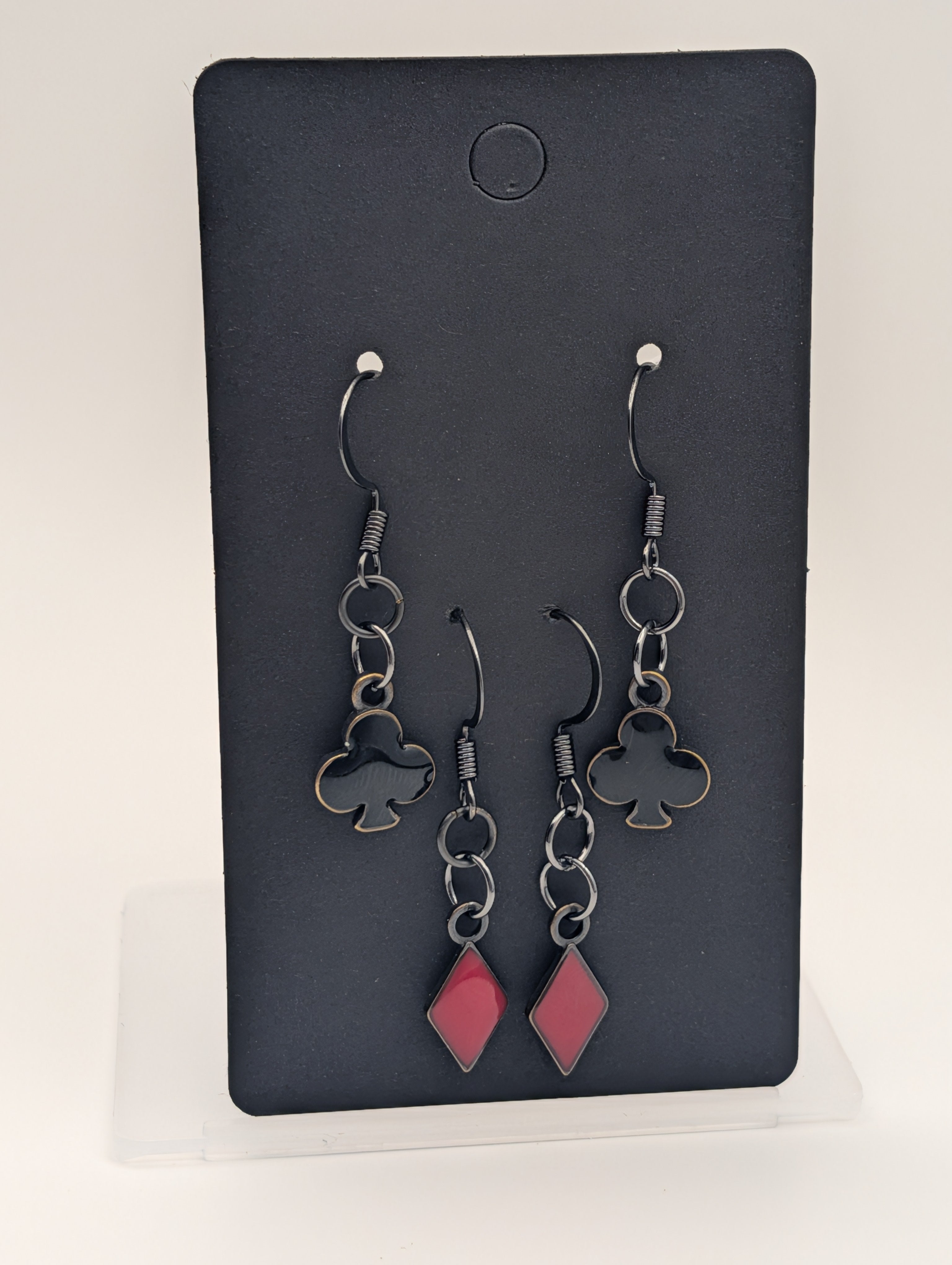 The High Stakes Drops: Black Finished Drop Earrings
